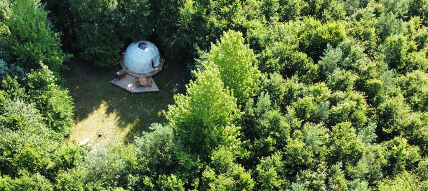 Glampingtelt midt i naturen hos Himmely